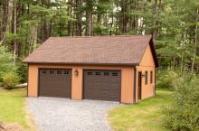 24' x 28' Vintage Garage with Duratemp siding