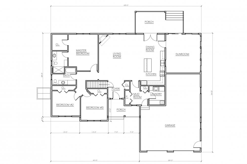 J. P. Saylor floor plan