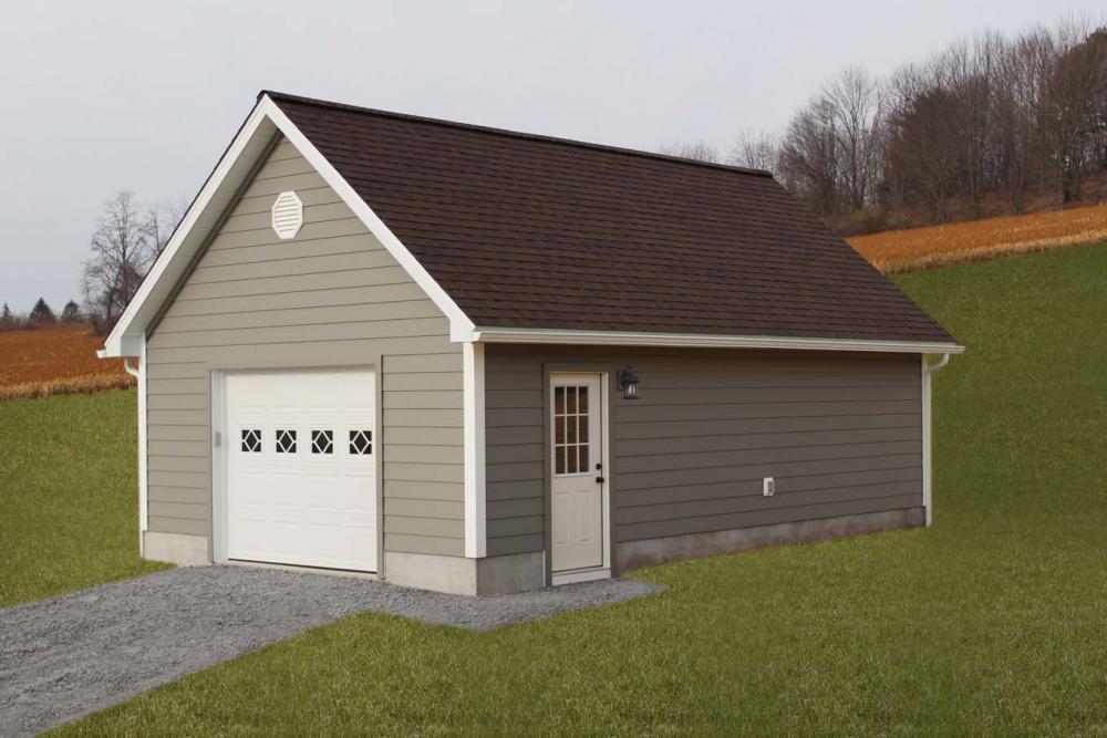 18' x 28' Concord Garage with Celect composite siding